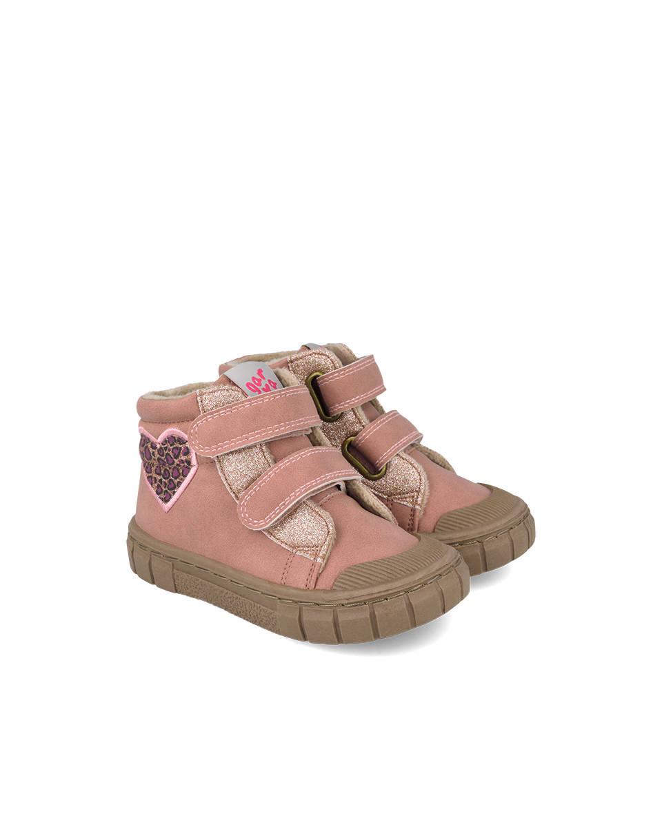 261331-B032-02 Ghete barefoot sport din piele, căptușite - Rosa, Garvalin - imagine 1