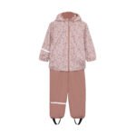 Costum impermeabil căptușit cu fleece, flowers