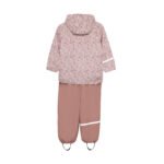Costum impermeabil căptușit cu fleece, flowers - imagine 2