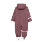 Overall impermeabil căptușit cu fleece, rose brown - imagine 2