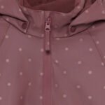 Overall impermeabil căptușit cu fleece, rose brown - imagine 3