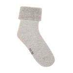 Șosete flaușate din velur pentru copii, set 2 perechi, grey - imagine 3
