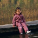 Costum impermeabil căptușit cu fleece, rose brown - imagine 6