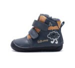 Ghete copii D.D.Step barefoot îmblănite, piele naturală, W070-62495B