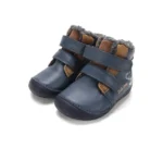 Ghete copii D.D.Step barefoot îmblănite, piele naturală, W070-62495B - imagine 4