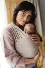 Wrap elastic Little Frog – sistem de purtare pentru nou-născuți - imagine 5