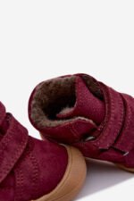 Ghete de iarnă copii Froddo Ollie Wool Tex Burgundy – piele naturală și lână, impermeabile - imagine 6