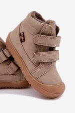 Ghete de iarnă copii Froddo Ollie Wool Tex Taupe – piele naturală și lână, impermeabile - imagine 5