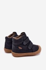 Ghete de iarnă copii Froddo Ollie Wool Tex Navy – piele naturală și lână, impermeabile - imagine 5