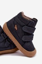 Ghete de iarnă copii Froddo Ollie Wool Tex Navy – piele naturală și lână, impermeabile - imagine 7